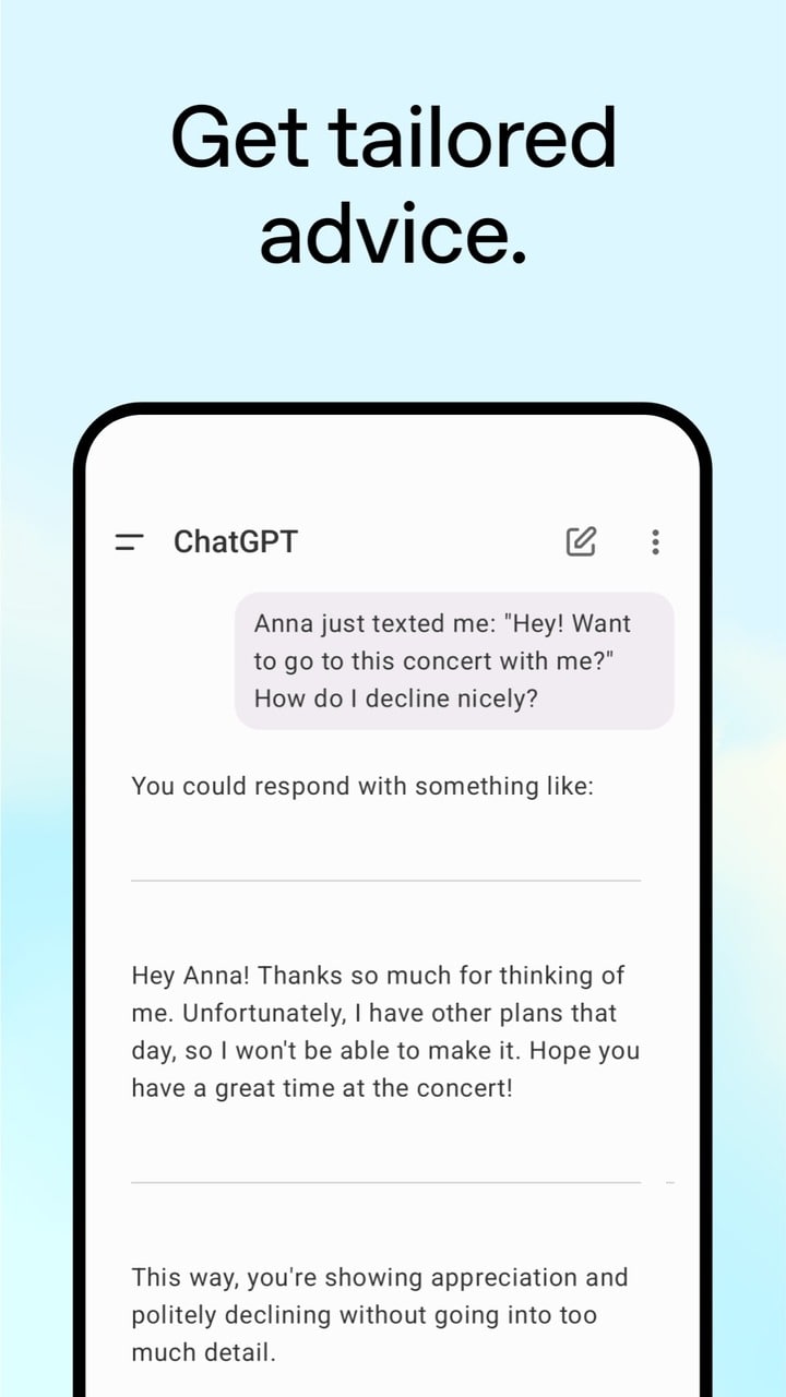 ChatGPT MOD APK [Premium Unlocked | Latest] Download screenshot